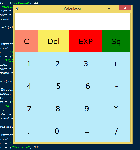 Simple Calculator App GUI in Python Free Source Code SourceCodester